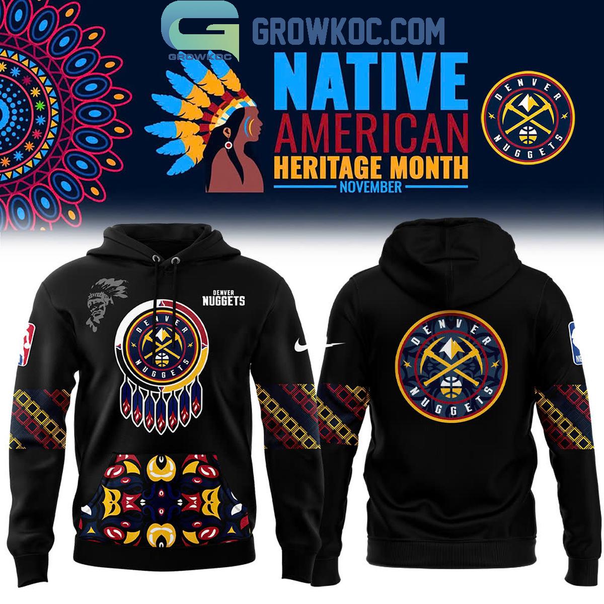 Denver Nuggets Lets Celebrate 2024 Native American Heritage Hoodie T Shirt 1 nuUdp