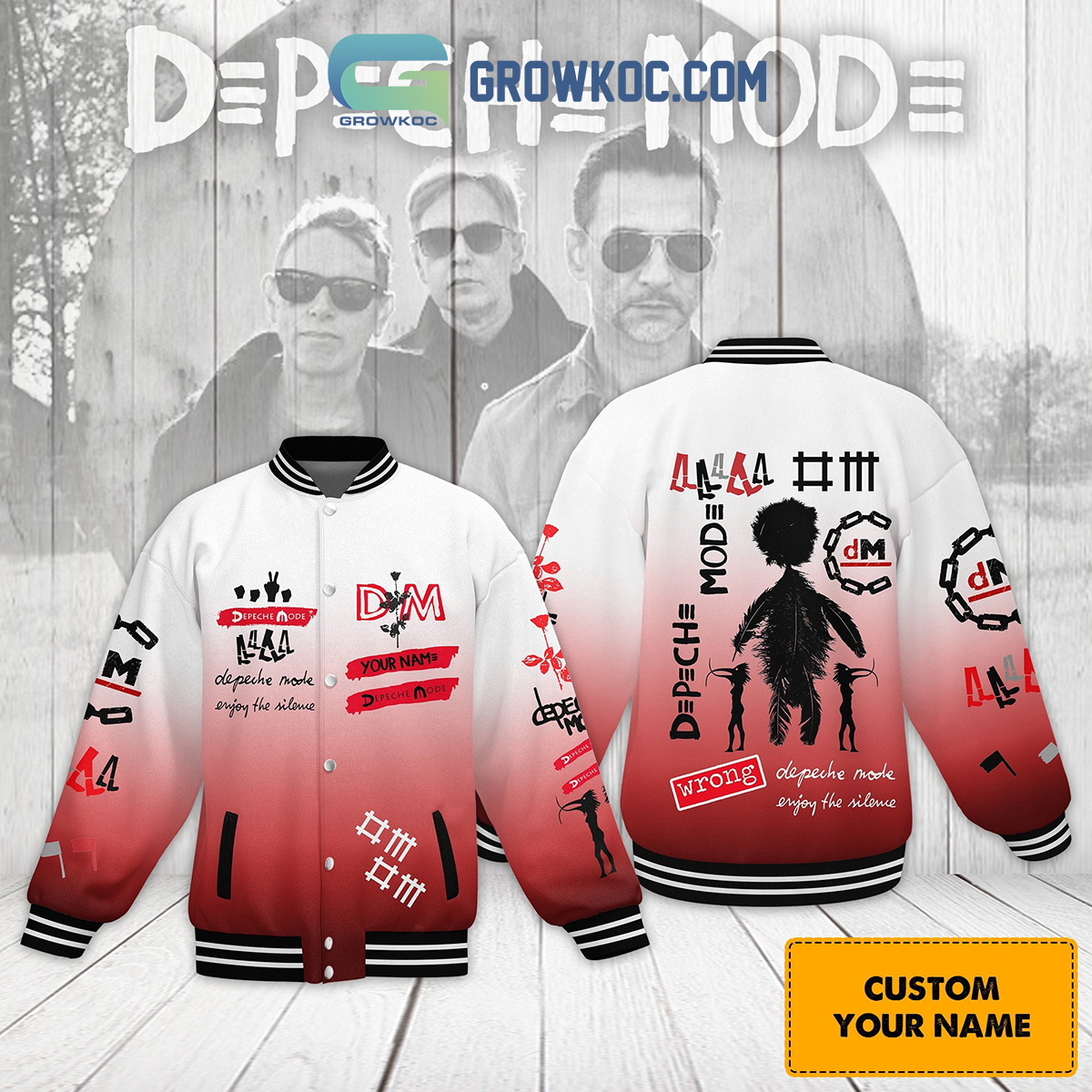 Depeche Mode Angel Personalized Baseball Jacket2B1 fmxXT