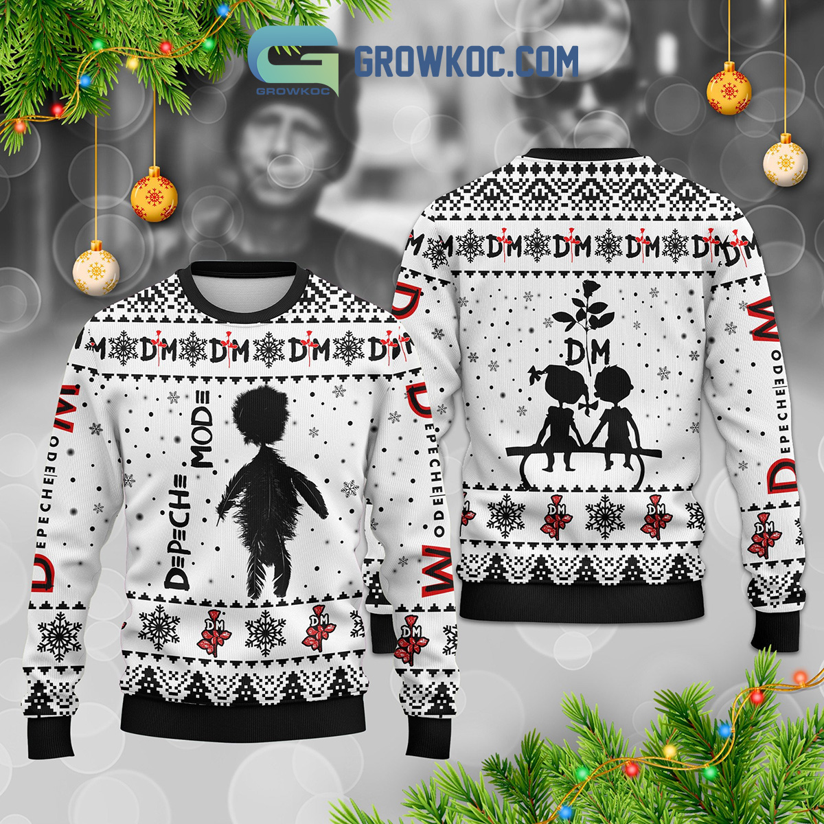 Depeche Mode Playing The Angel Violator DM Christmas Ugly Sweater2B1 ezze8