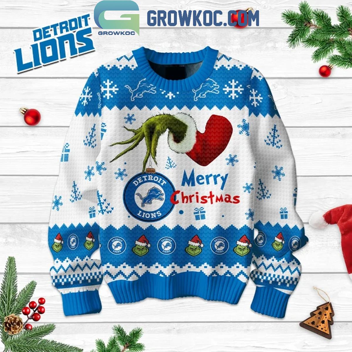 Detroit Lions 2024 Football Fan Merry Christmas Ugly Sweater 1 AymAR