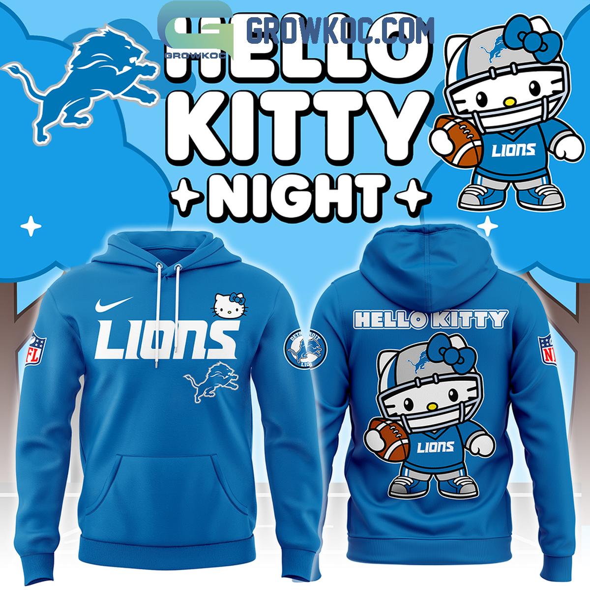 Detroit Lions 2024 Hello Kitty Football Gameday Ready Hoodie T Shirt 1 MUJWX