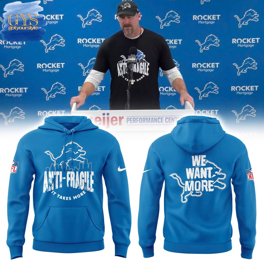 Detroit Lions 2025 We Want More Limited Edition Hoodie 1