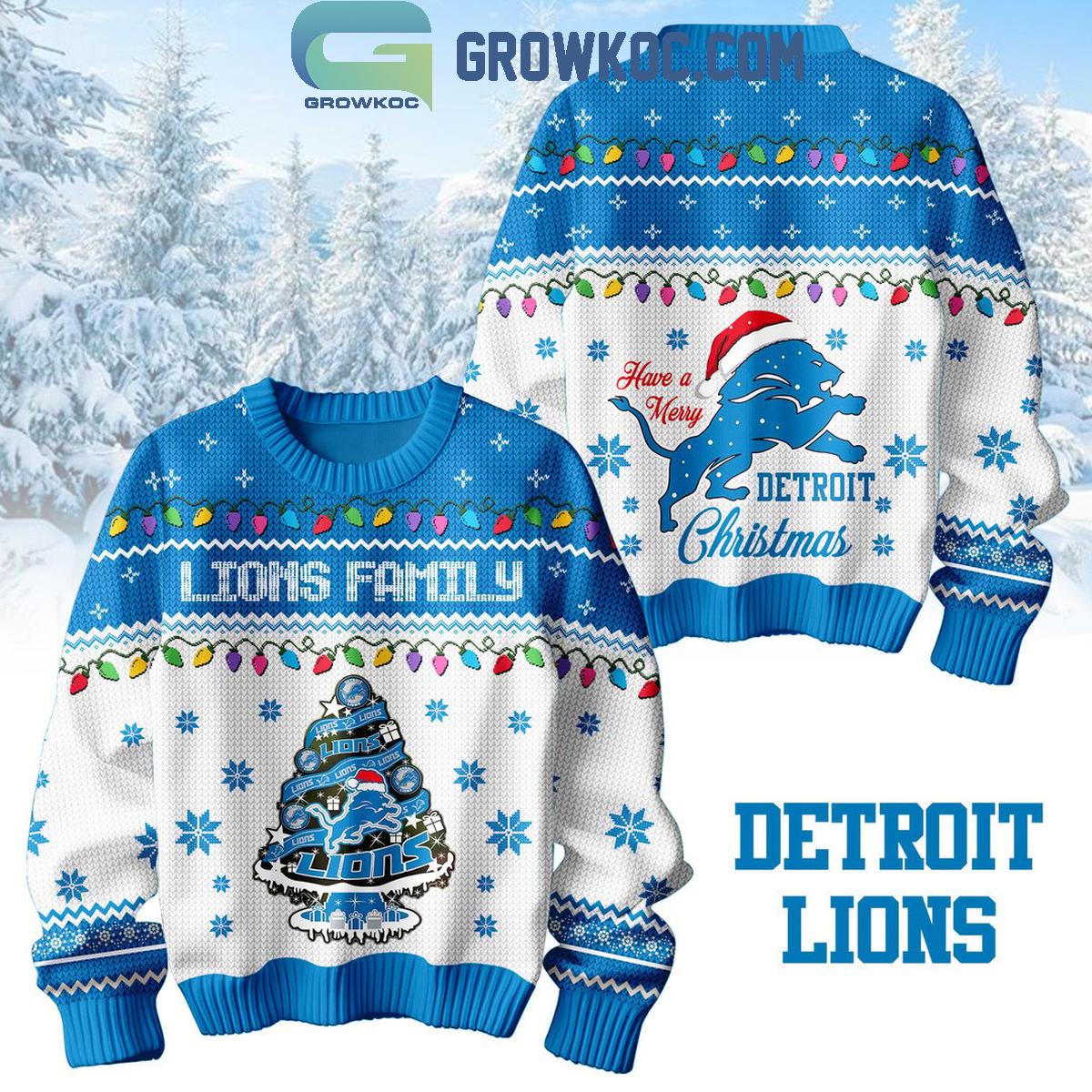 Detroit Lions Family Have A Merry Christmas 2024 Ugly Sweater 1 KPozb