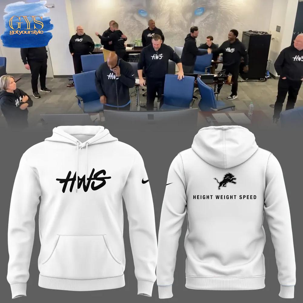 Detroit Lions HWS 2025 Limited Edition White Hoodie 1
