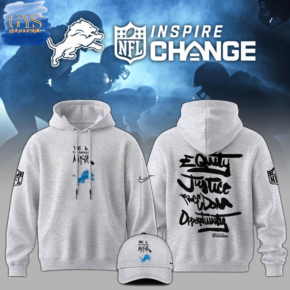 Detroit Lions NFL Be A Change Maker Hoodie 1