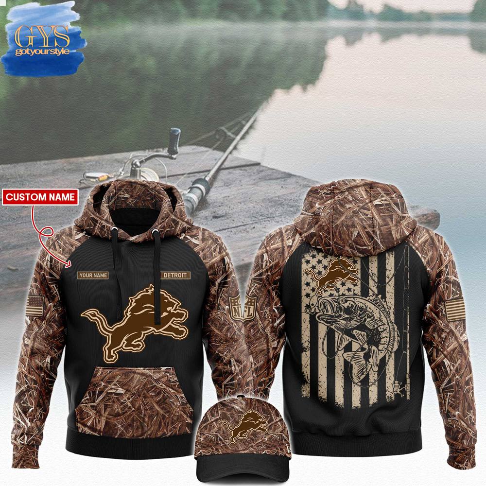 Detroit Lions NFL x Fishing 2024 Limited Edition Hoodie 1