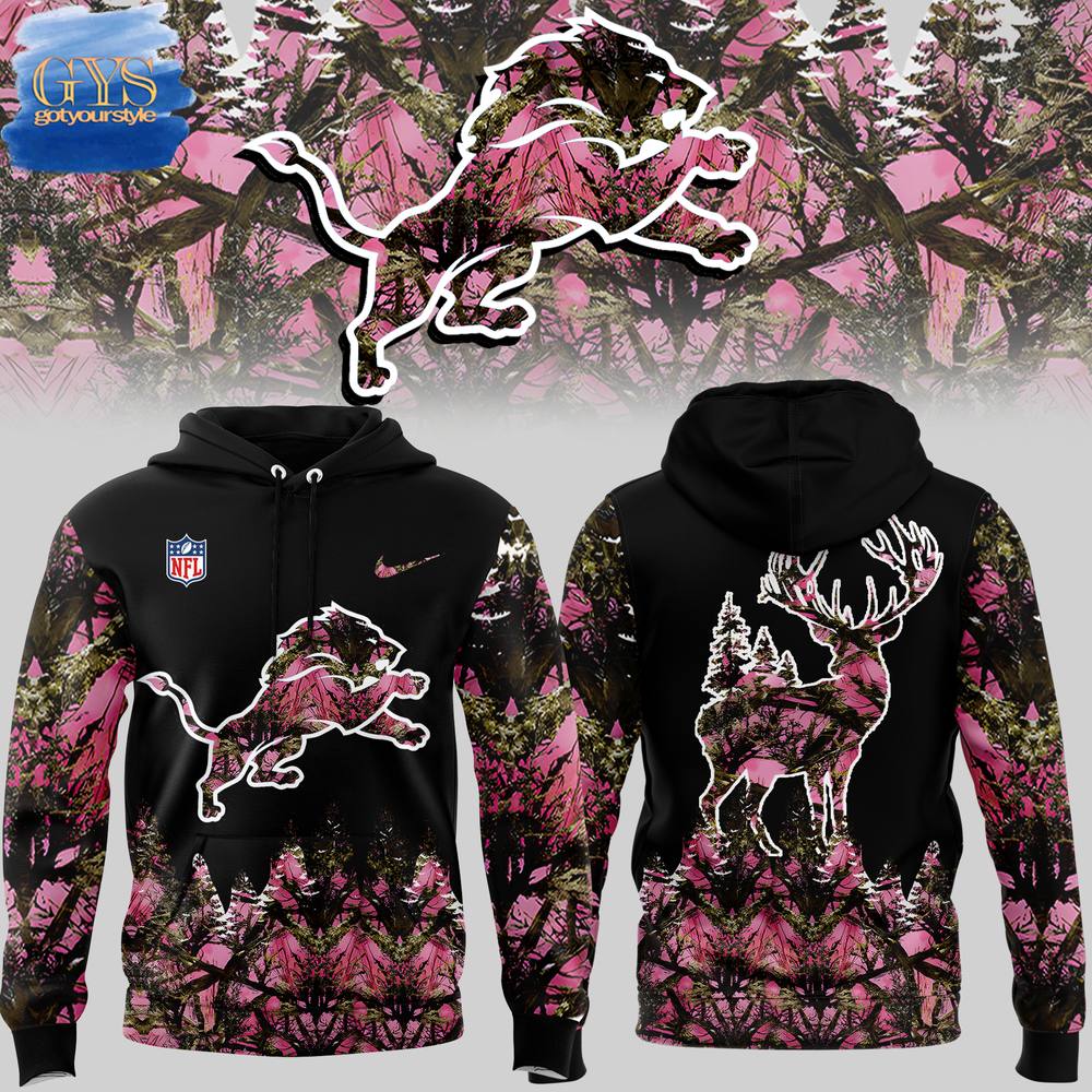 Detroit Lions NFL x Hunting Special Edition Unisex Hoodie 1