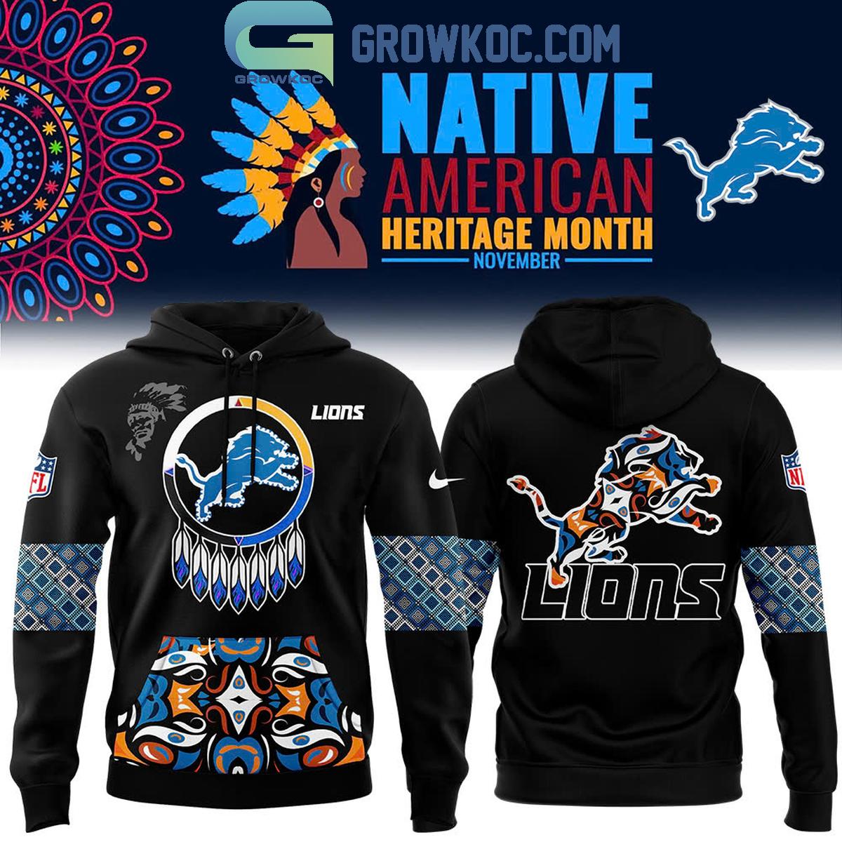 Detroit Lions November For 2024 Native American Heritage Month Hoodie T Shirt 1 ne25T