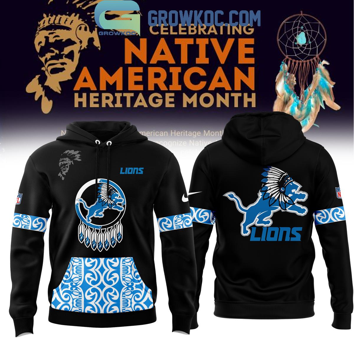 Detroit Lions Proud Of Native American Heritage Month 2024 Hoodie T Shirt 1 XNGqy