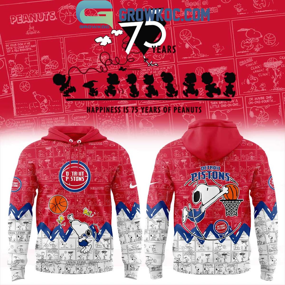 Detroit Pistons Wizards 75th Anniversary Snoopy Peanuts Hoodie T Shirt 1 81gPy