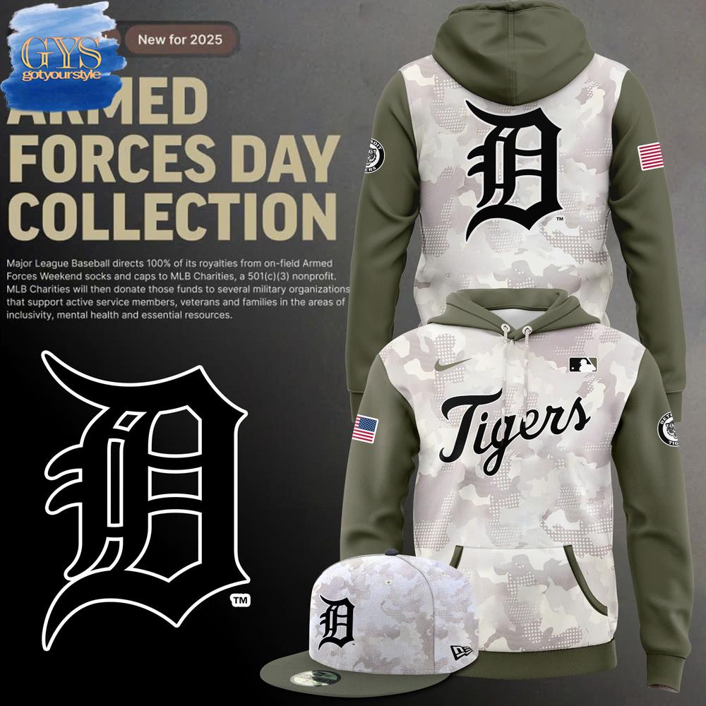Detroit Tigers Armed Forces Day Limited Edition Hoodie 1