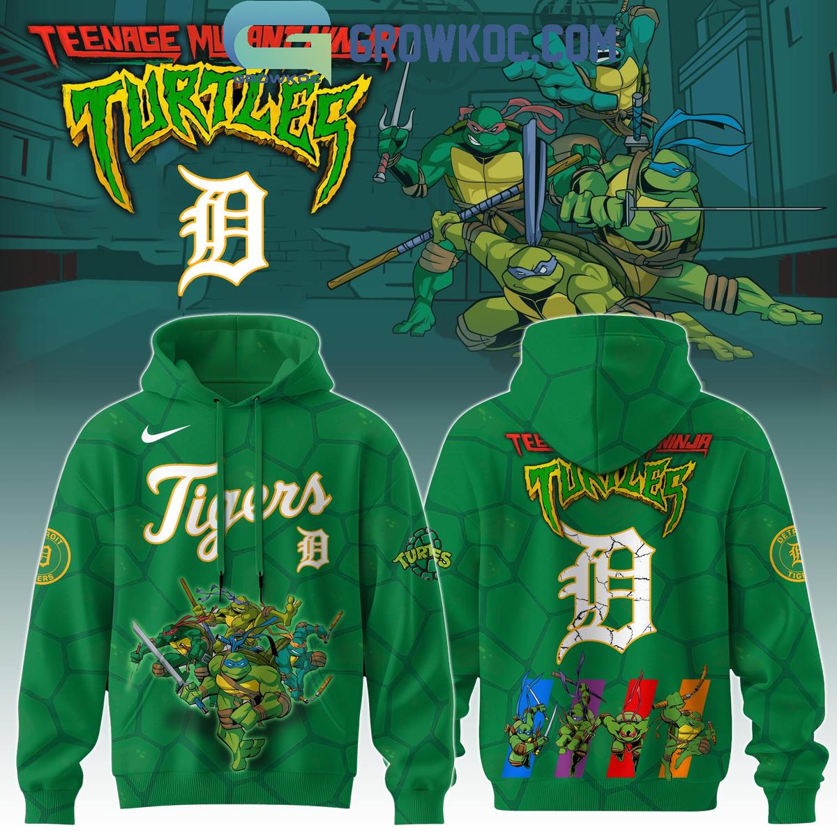 Detroit Tigers MLB Ninja Turtles 2025 Special Hoodie T Shirt 1 WDsX0