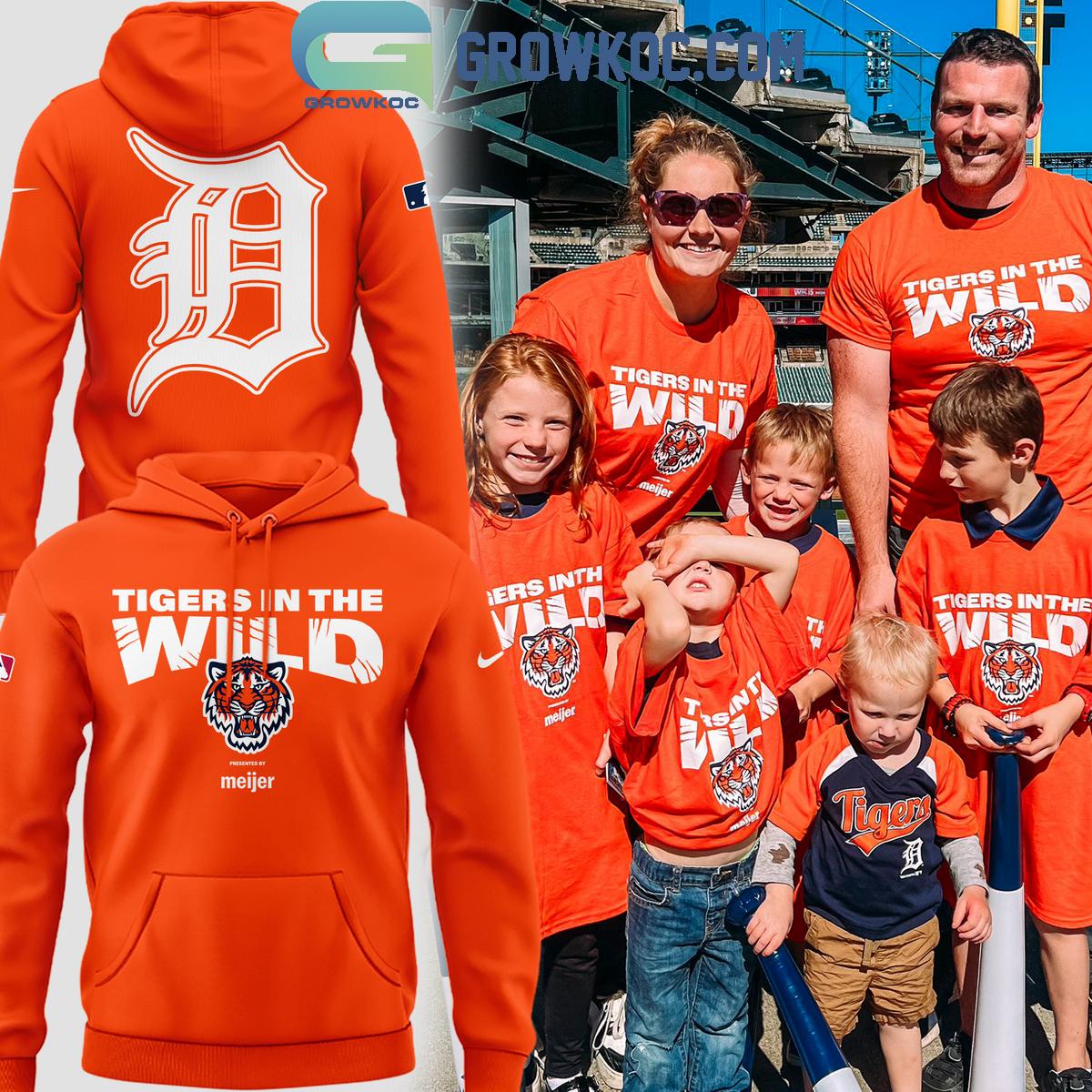Detroit Tigers Tigers In The Wild Hoodie T Shirt 1 cO4DE
