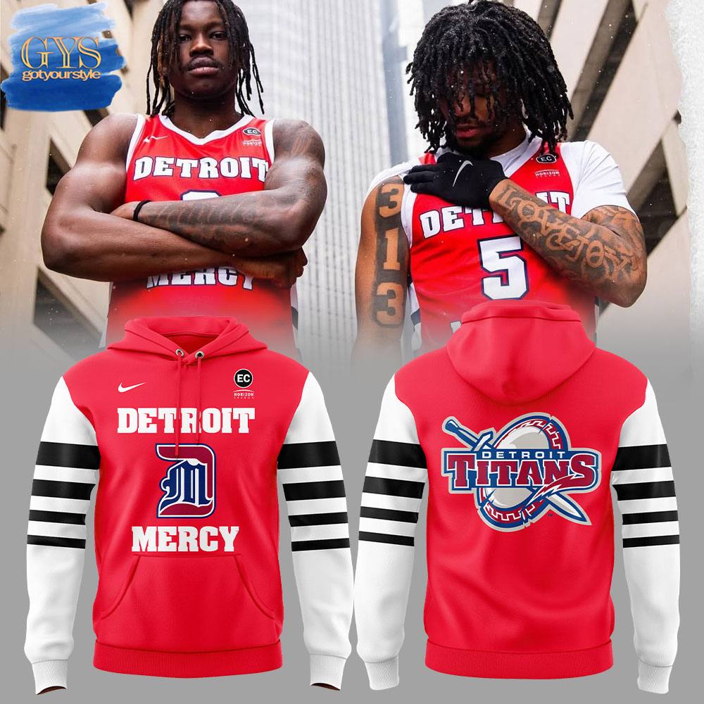 Detroit Titans Mercy Our City Uniform Special Hoodie 1