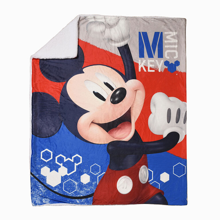 Disney Mickey Mouse Fleece Sherpa Blanket 0