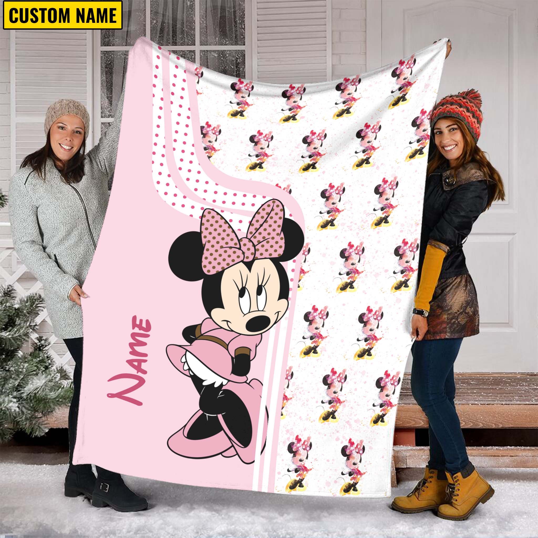 Disney Minnie Birthday Gift For Kid Blanket 0