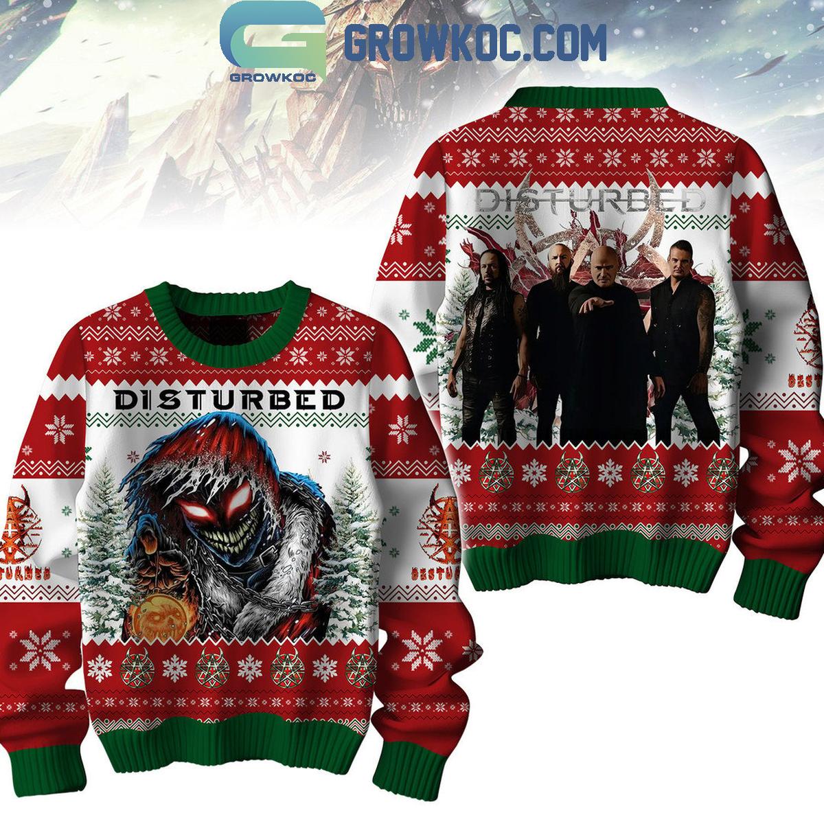 Disturbed Forever Fan 2024 Merry Christmas Ugly Sweater 1 Qb7FB