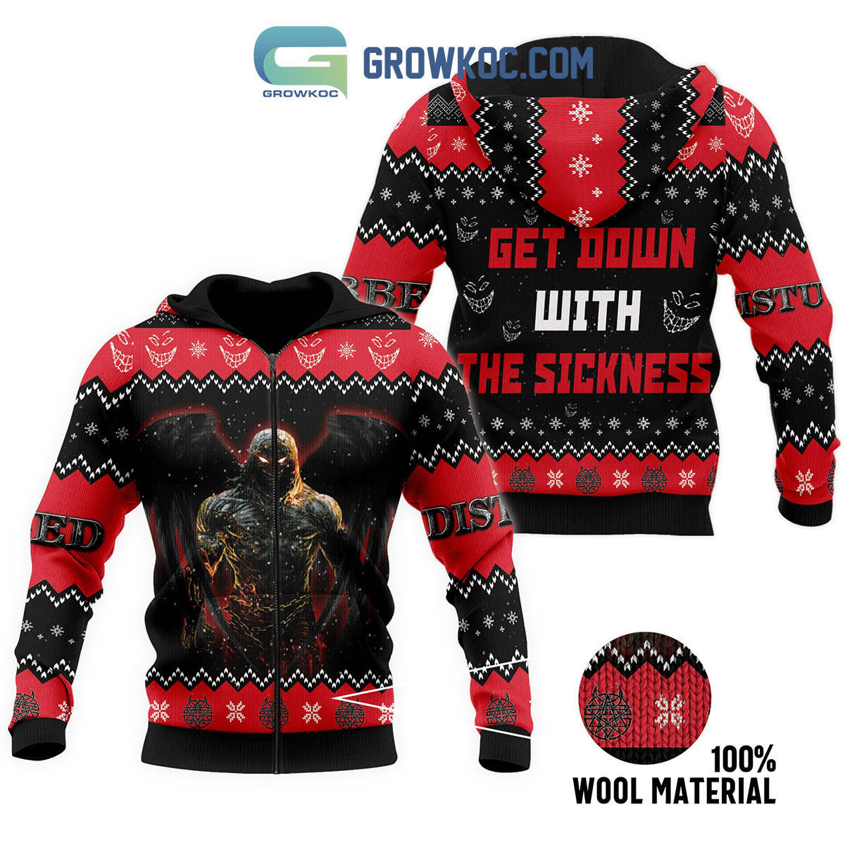 Disturbed Get Down With The Sickness Hoodie Shirts2B1 p4coi