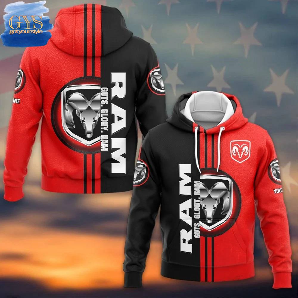 Dodge Ram Guts Glory Ram Custom Name Hoodie 1