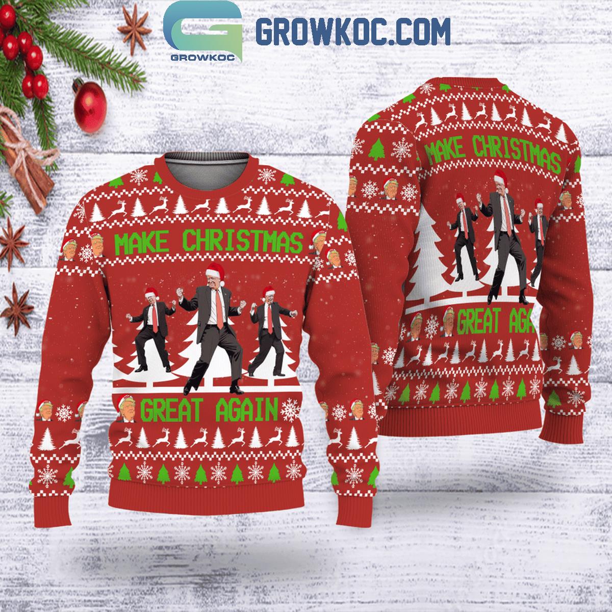 Donald Trump Make Christmas Great Again 2024 Ugly Sweater 1 ychiX