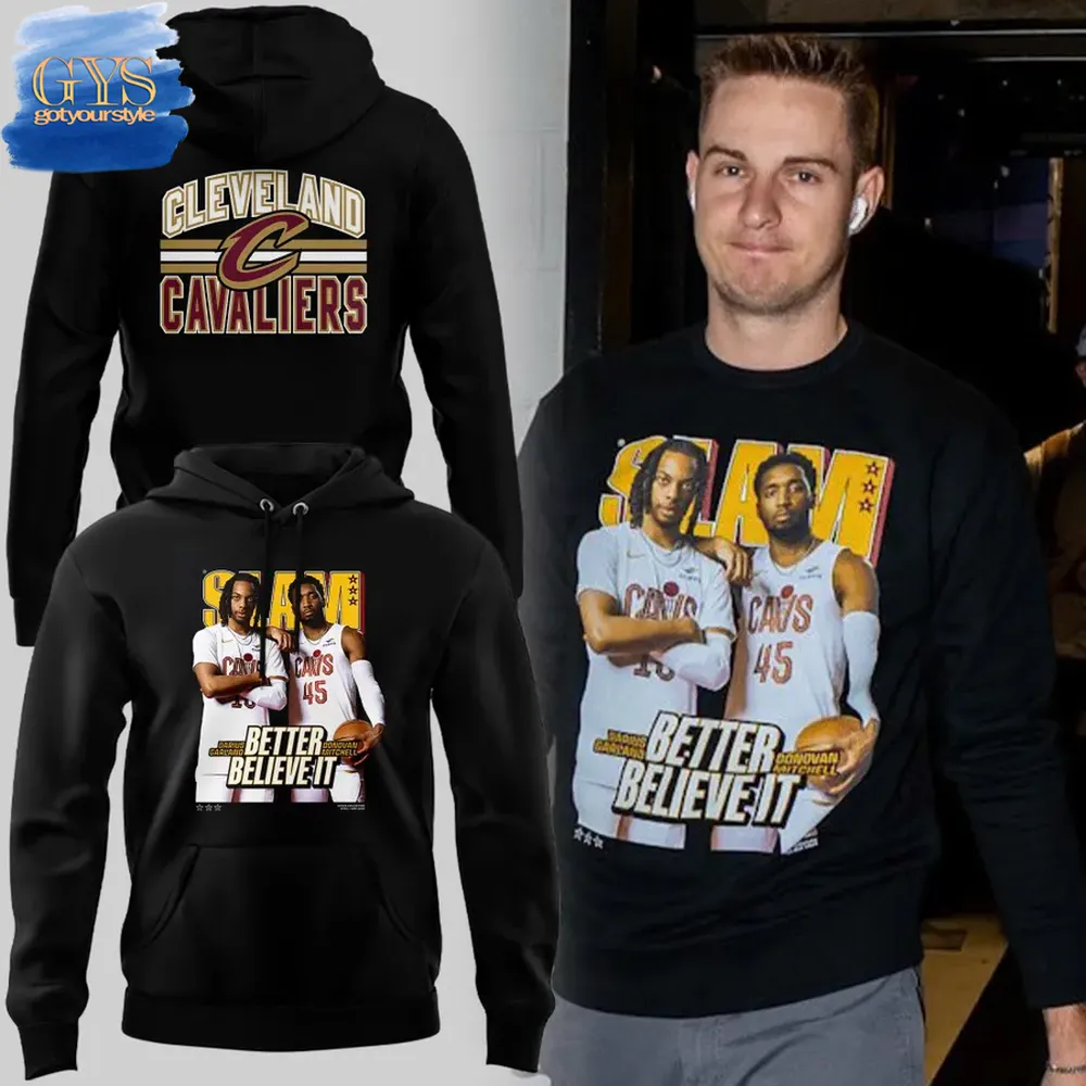 Donovan Mitchell and Darius Garland Cavaliers SLAM Cover Special Edition Hoodie 1
