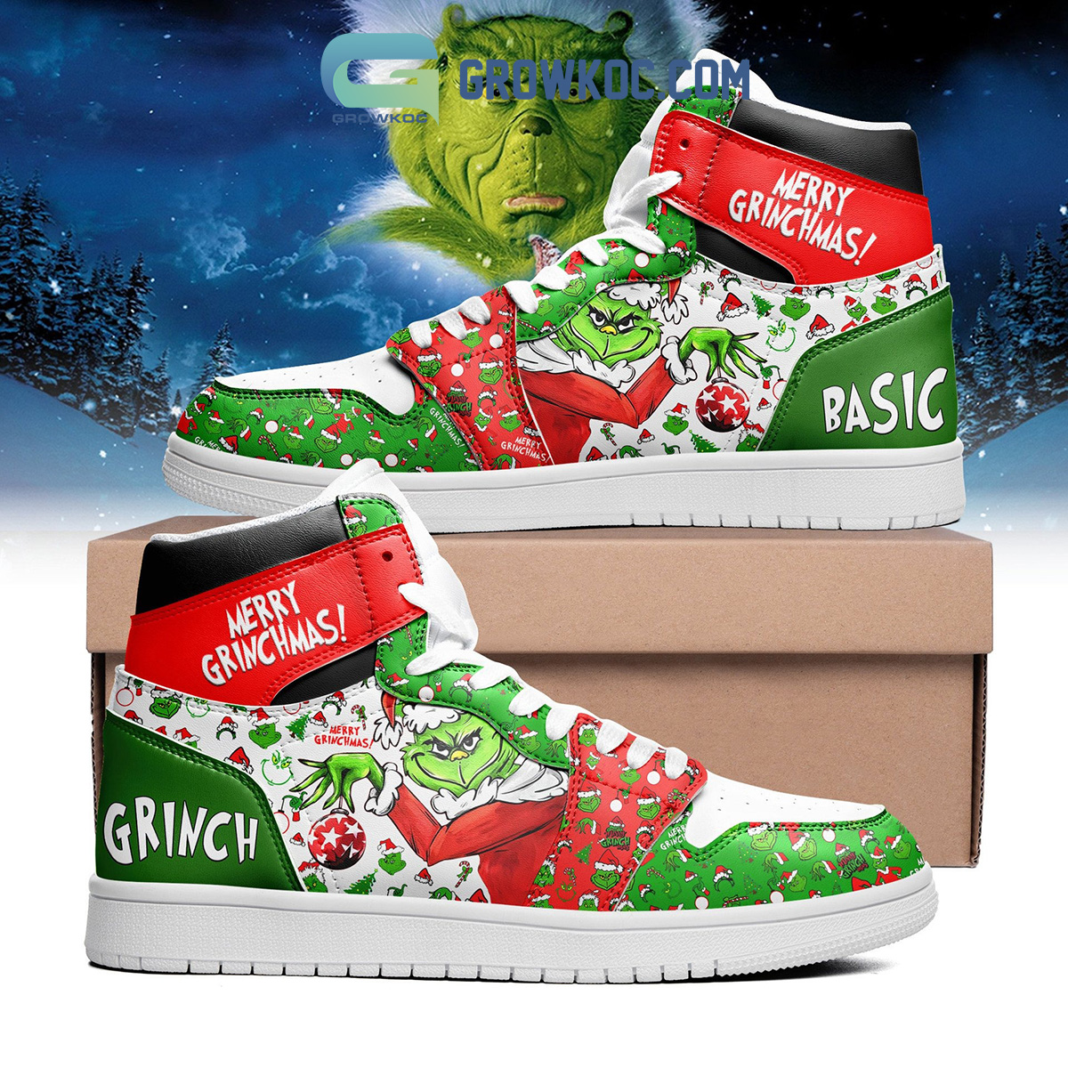 Dr. Seuss The Grinch Movies In My Grinch Era Christmas Merry Grinchmas Air Jordan Shoes2B0 GPyl4