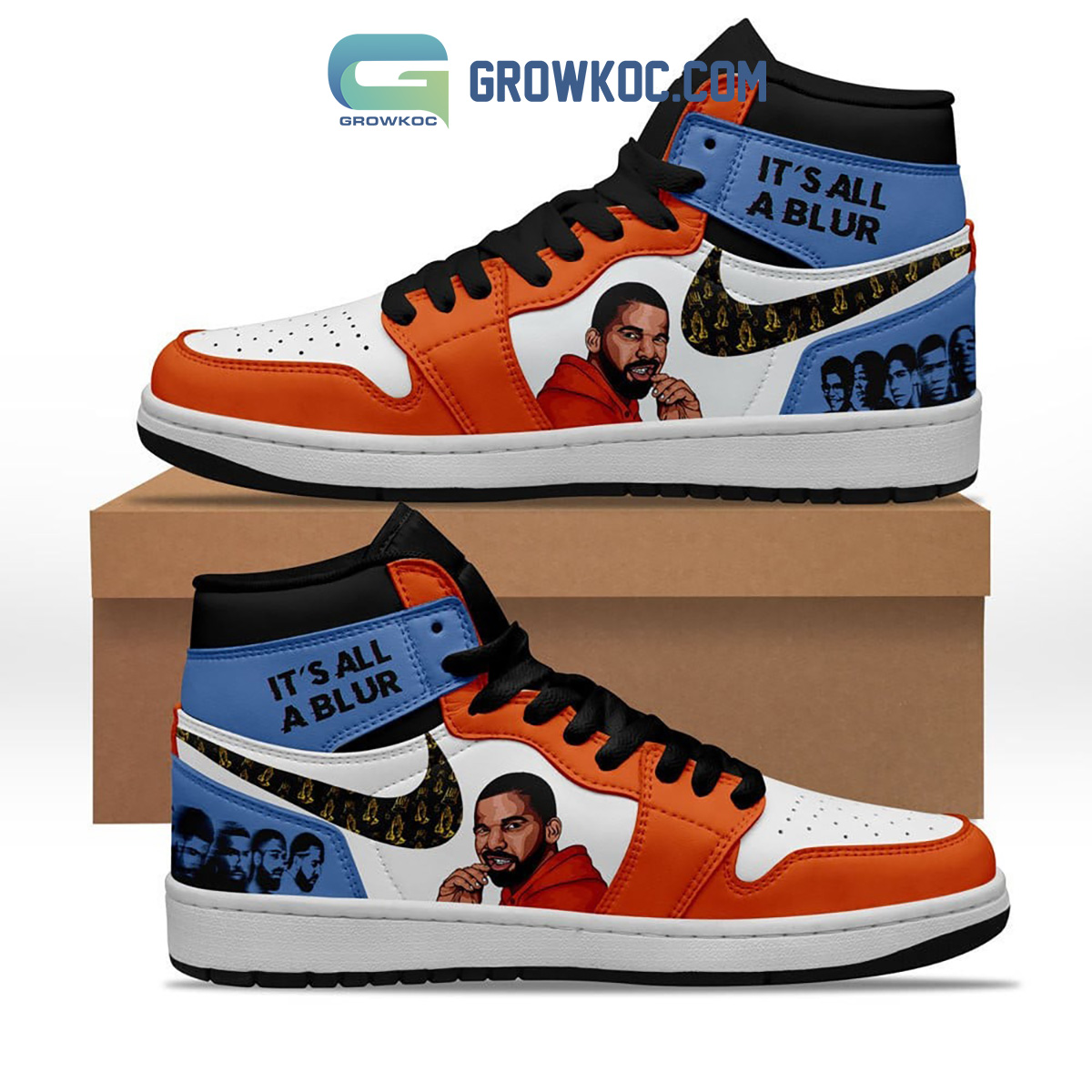 Drake Its All A Blur Air Jordan 1 Shoes2B1 hcIG5