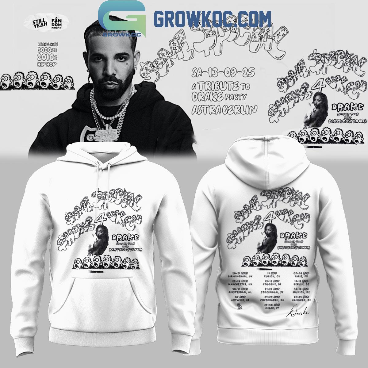Drake Some Special Show 4U New Tour White Hoodie Shirt 1 q3wUO