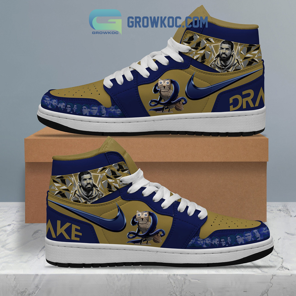 Drake Star Fan Air Jordan 1 Shoe2B1 EkNeL