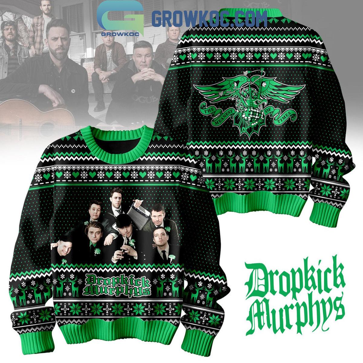 Dropkick Murphys The Meanest Of Time 2024 Christmas Ugly Sweater 1 auxyF