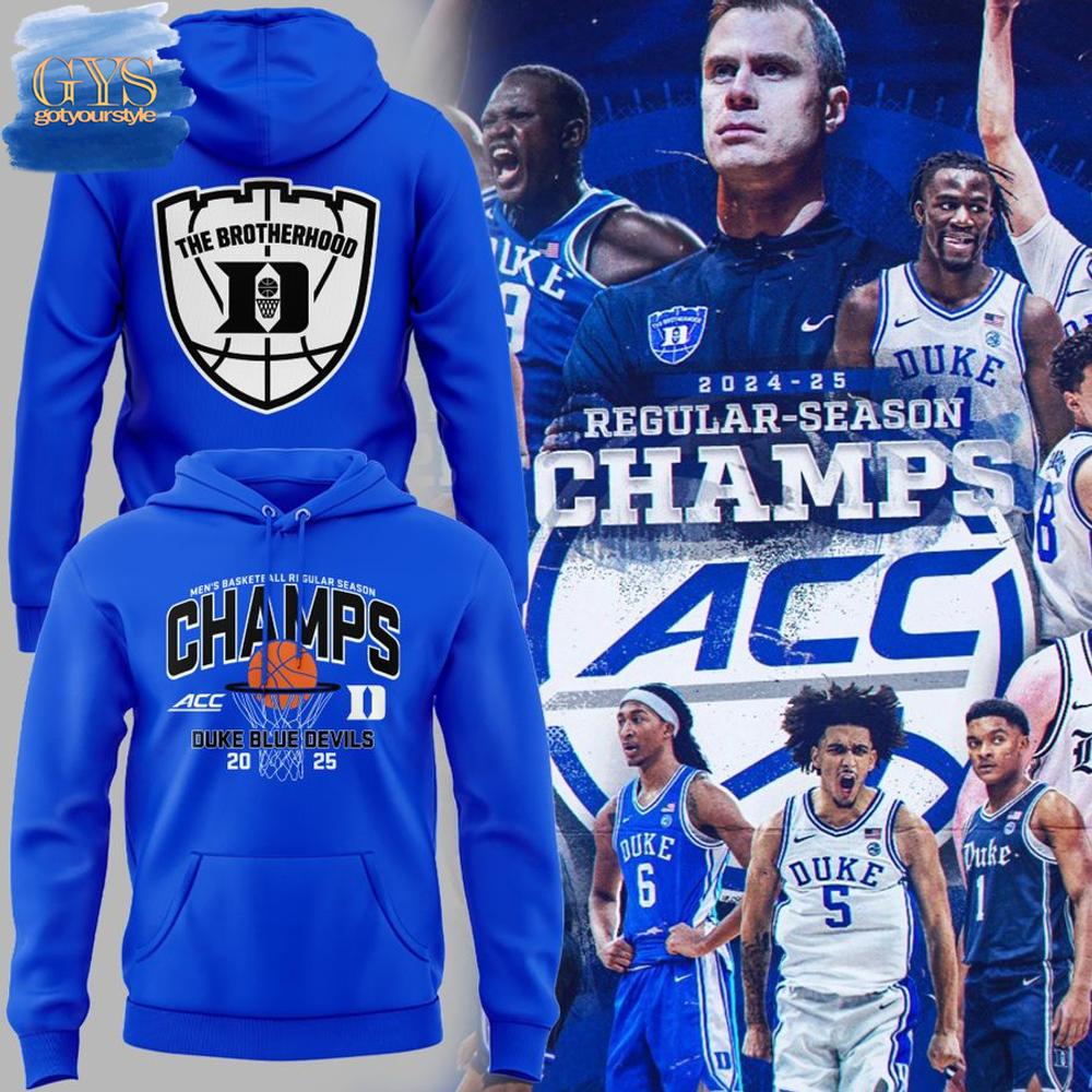 Duke Blue Devils Regular Season Champions 2025 Royal Hoodie 1