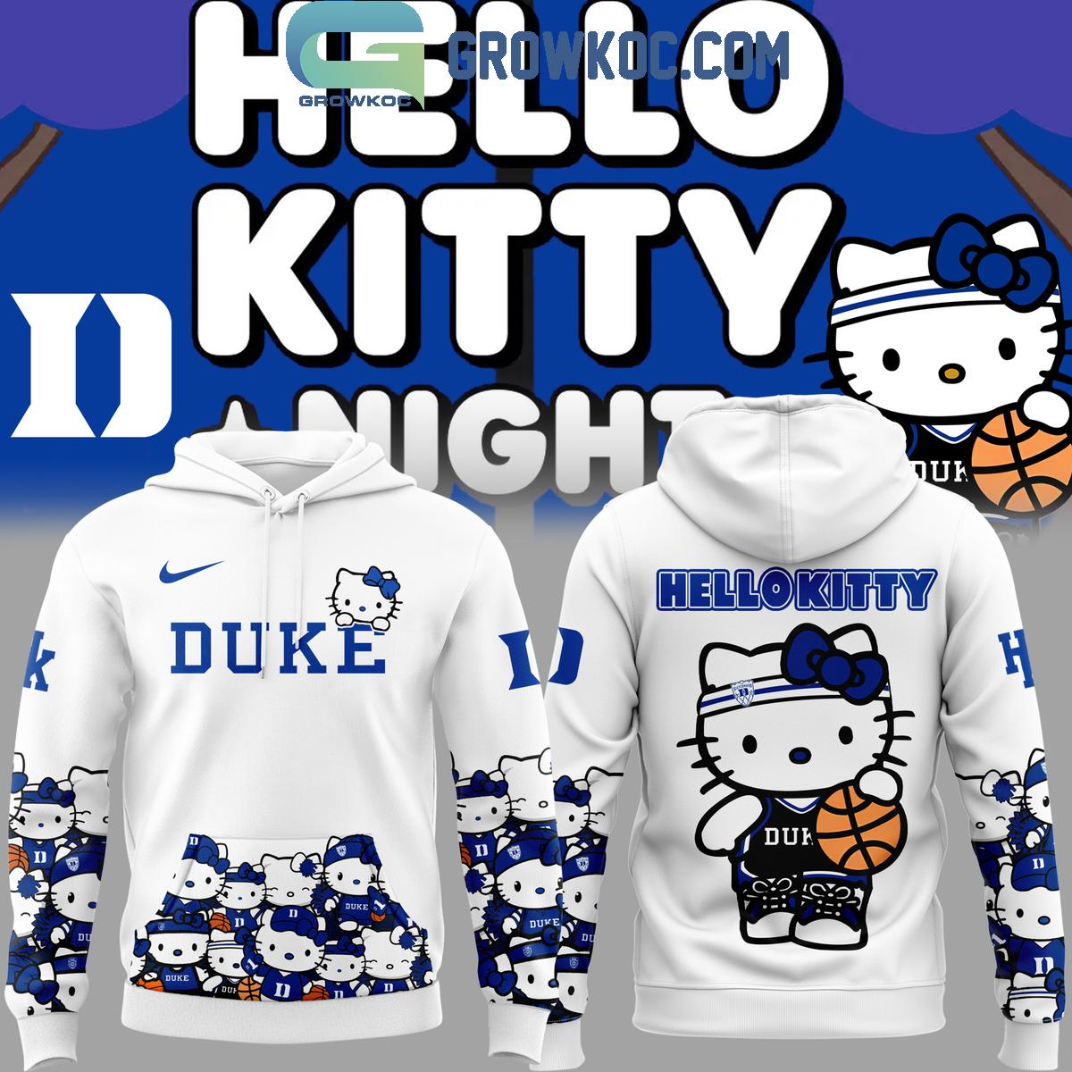 Duke Blue Devils Team Hello Kitty Just Stay Cool 2024 Hoodie T Shirt 1 8FbXA