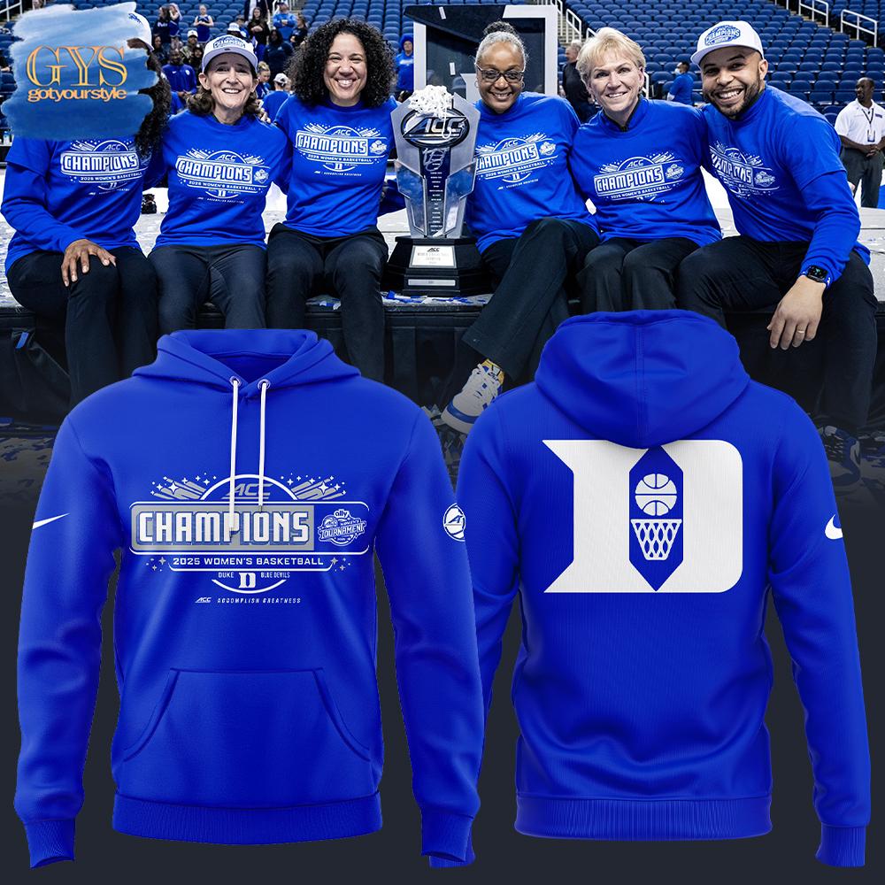 Duke Womens Basketball Champions ACC Tournament 2025 Hoodie 1