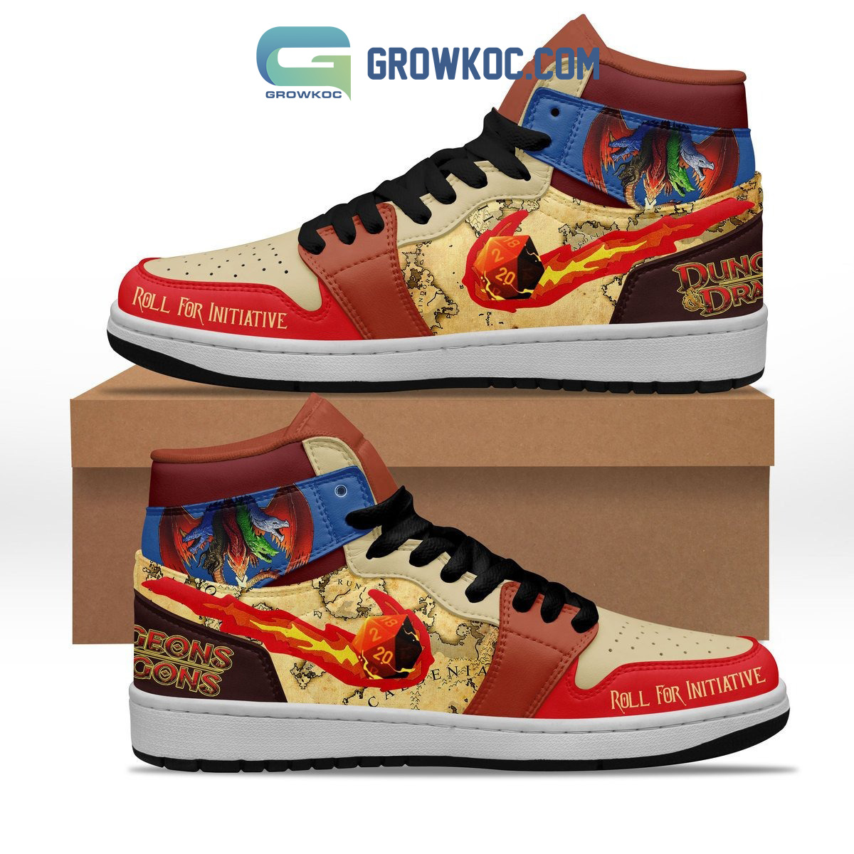 Dungeons 26 Dragons Fan Love Air Jordan 1 Shoes2B1 RnsLq