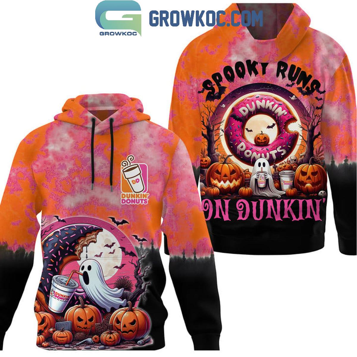 Dunkin Donuts Spooky Runs On Dunkin Halloween Hoodie T Shirt 1 DZy9J