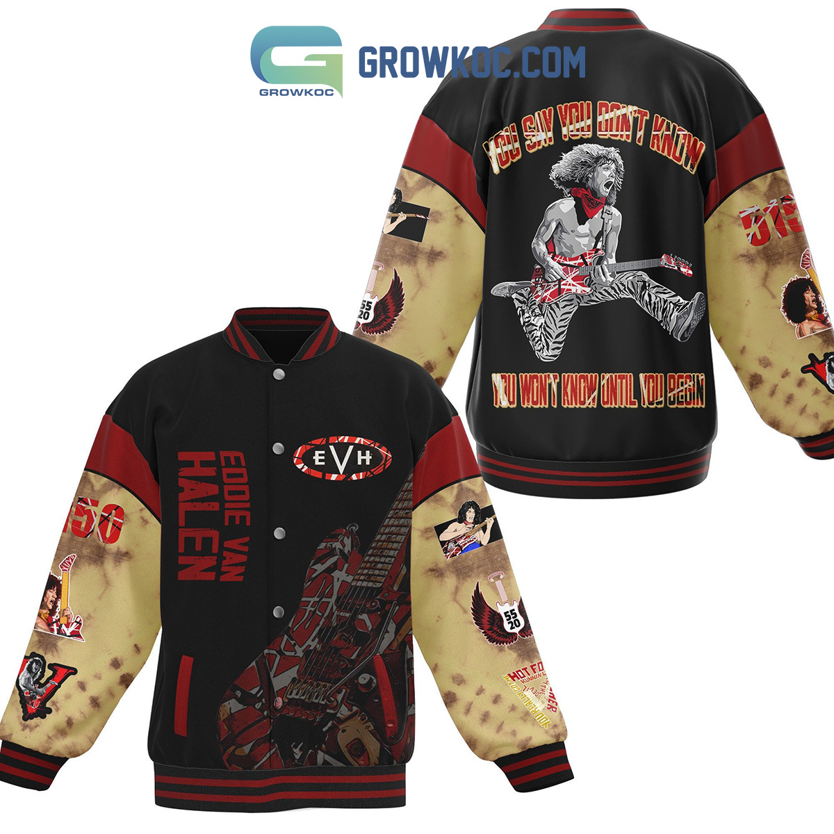 Eddie Van Halen You Dont Know Baseball Jacket2B1 UgCxT