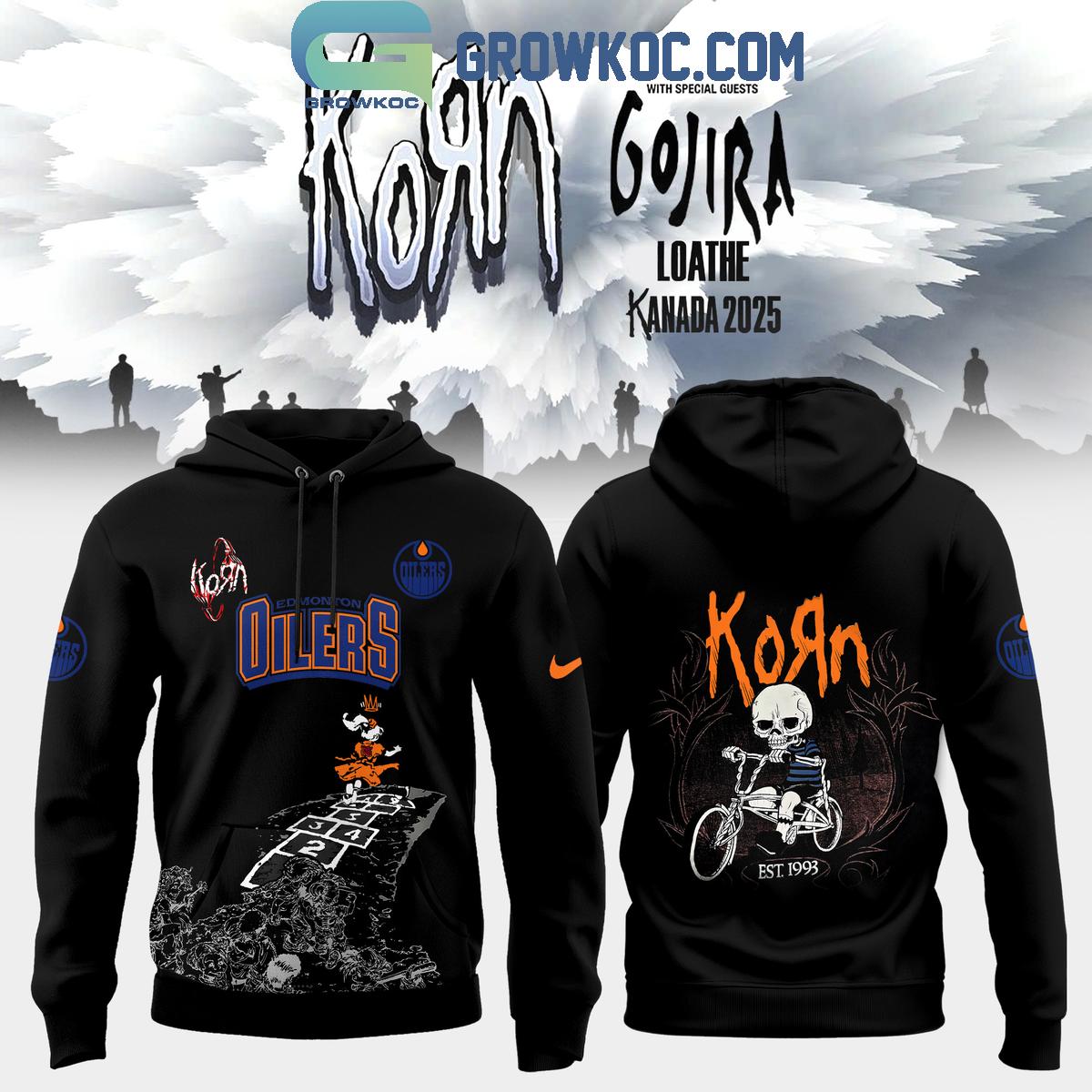 Edmonton Oilers x Korn Kanada Tour 2025 Hoodie Shirt 1 NtQce