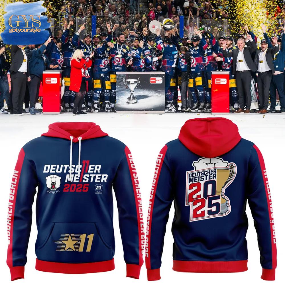 Eisbren Berlin Deutscher Meister 2025 Limited Edition Hoodie 1