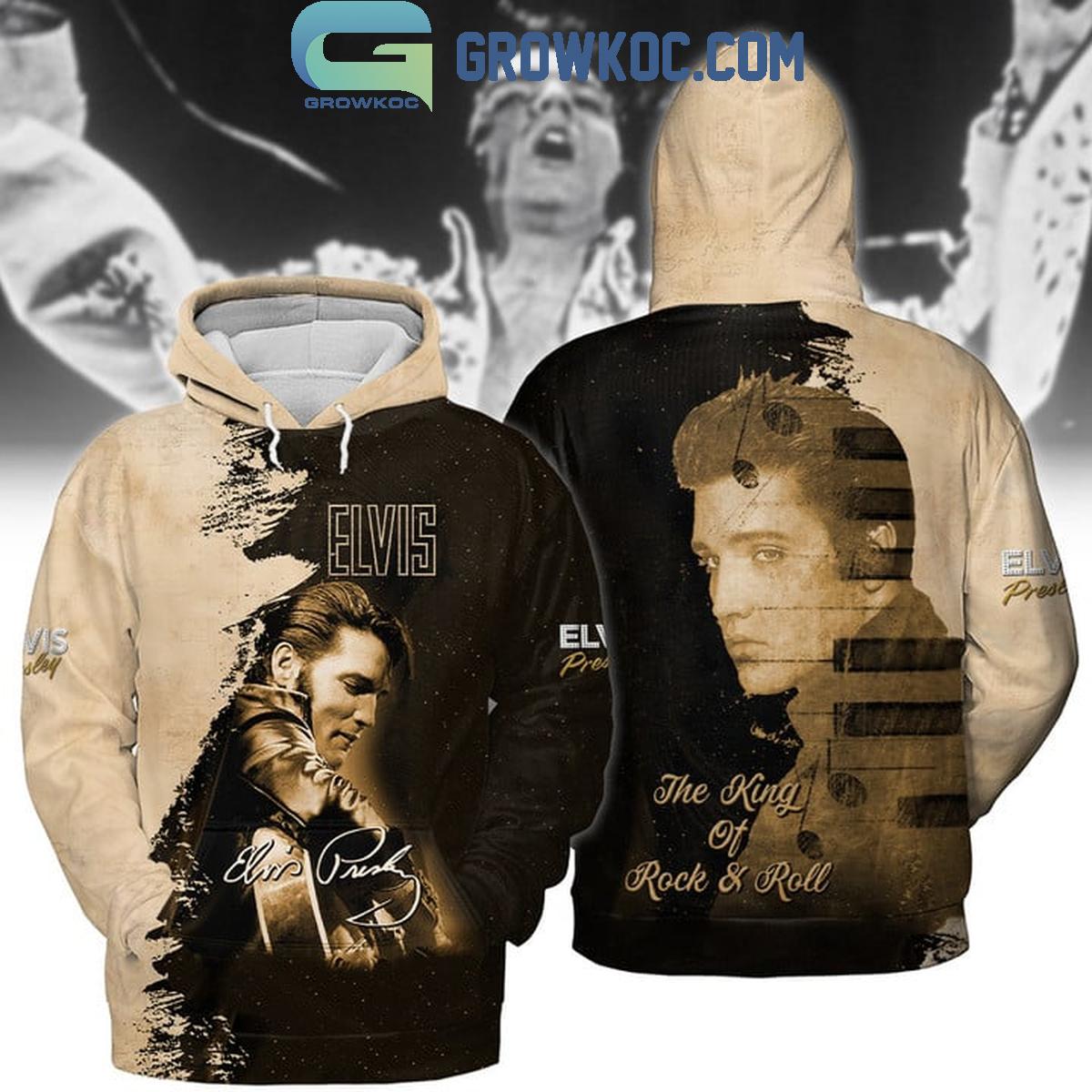 Elvis Presley King Of Rock And Roll Golden Era Hoodie T Shirt 1 aInee
