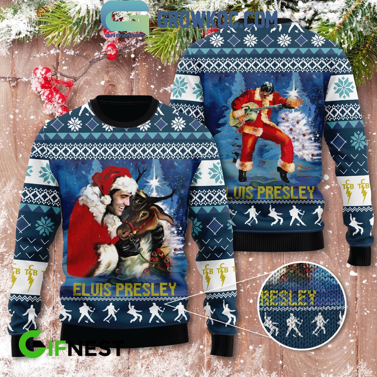 Elvis Presley The Santa 2024 Best Fan Christmas Ugly Sweater 1 5vERv