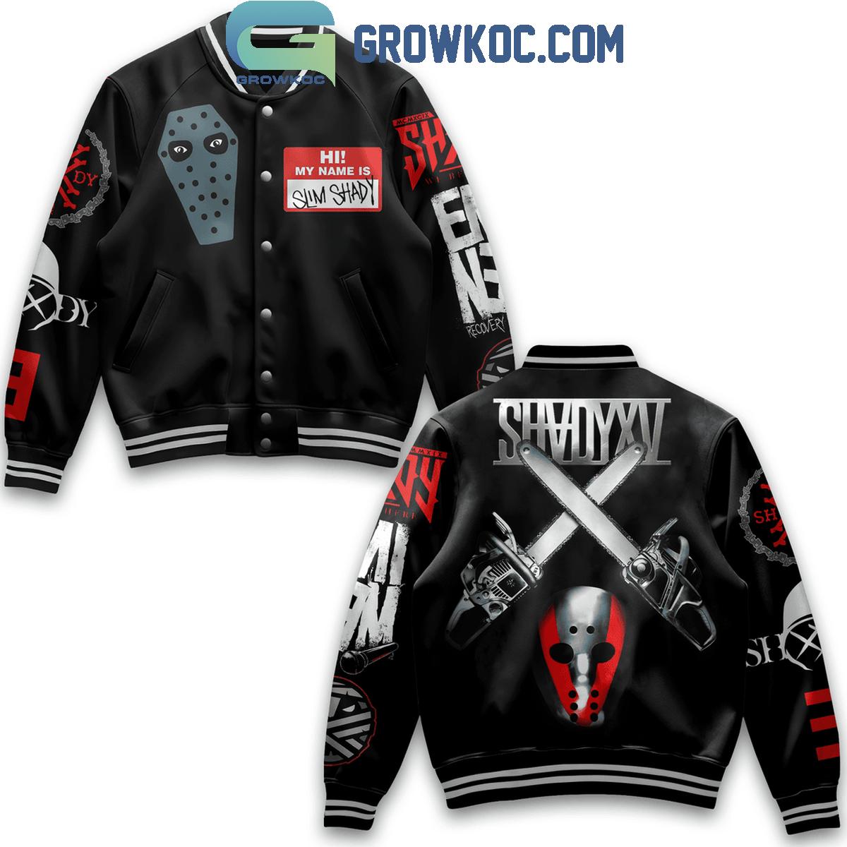 Eminem Hi My Name Is Slim Shady Hes Back 2024 Baseball Jacket 1 FUdsc