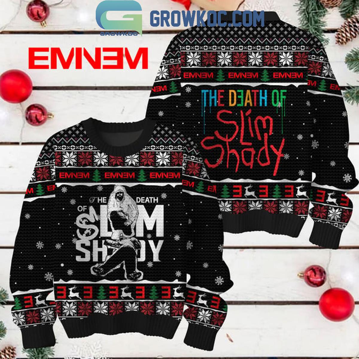 Eminem The Death Of Slim Shady Christmas Ugly Sweater 1 80a8e