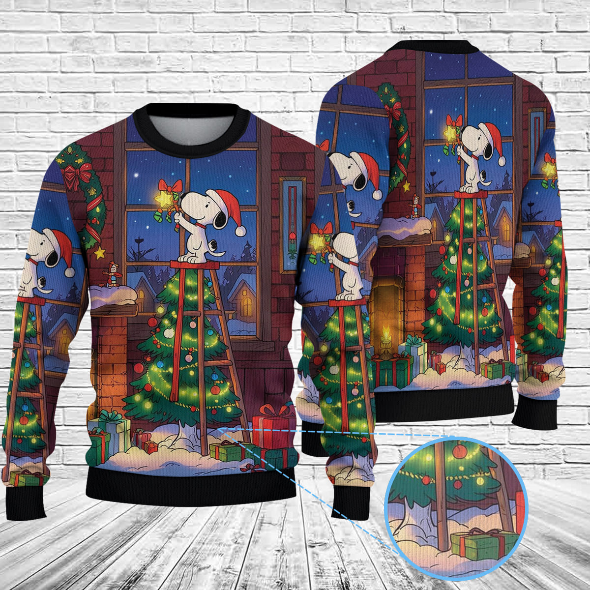 Eu5LZbY4 Snoopy Christmas Knitted Sweater 2 1