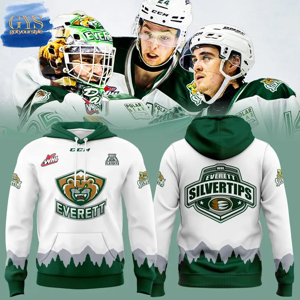 Everett Silvertips Playoffs WHL 2025 Hoodie 1
