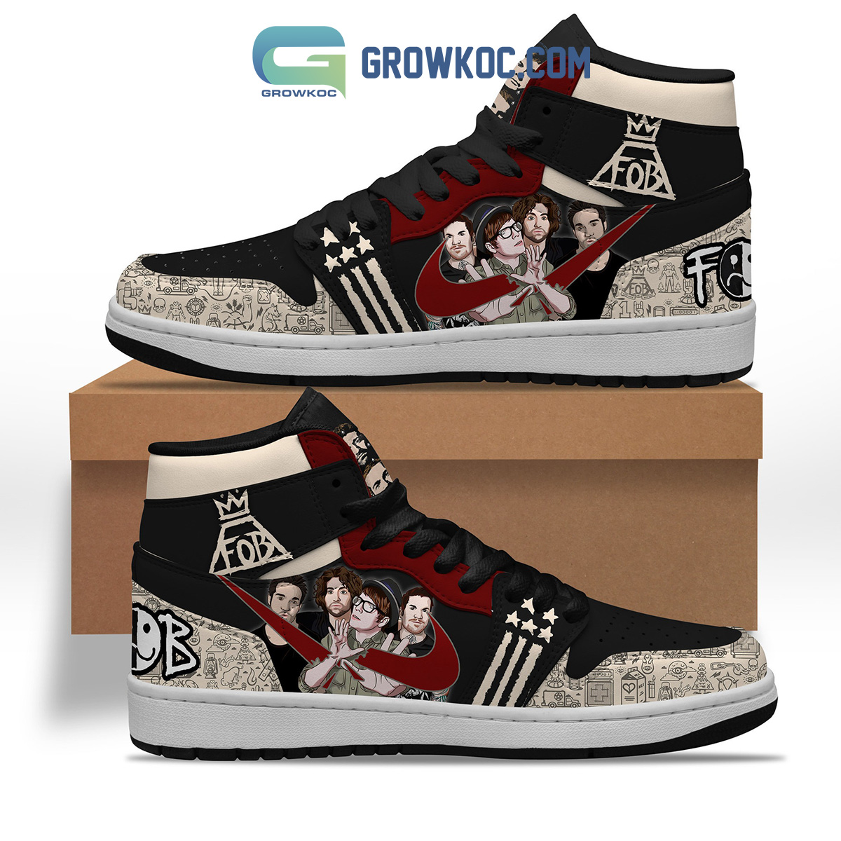 Fall Out Boy US Team Air Jordan 1 Shoes2B1 HkiKu