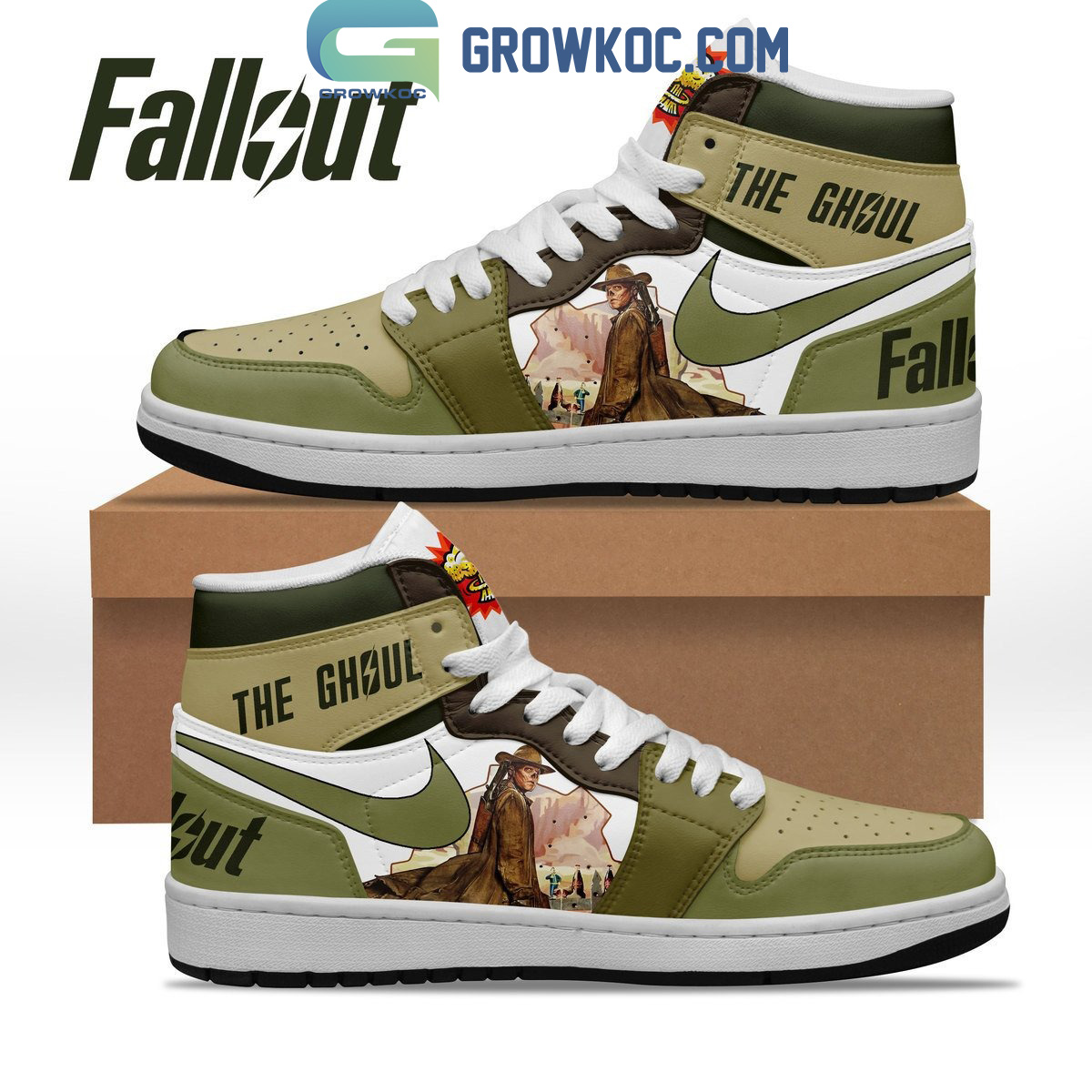 Fallout The Ghoul Fan Air Jordan 1 Shoes2B1 ZcYxh