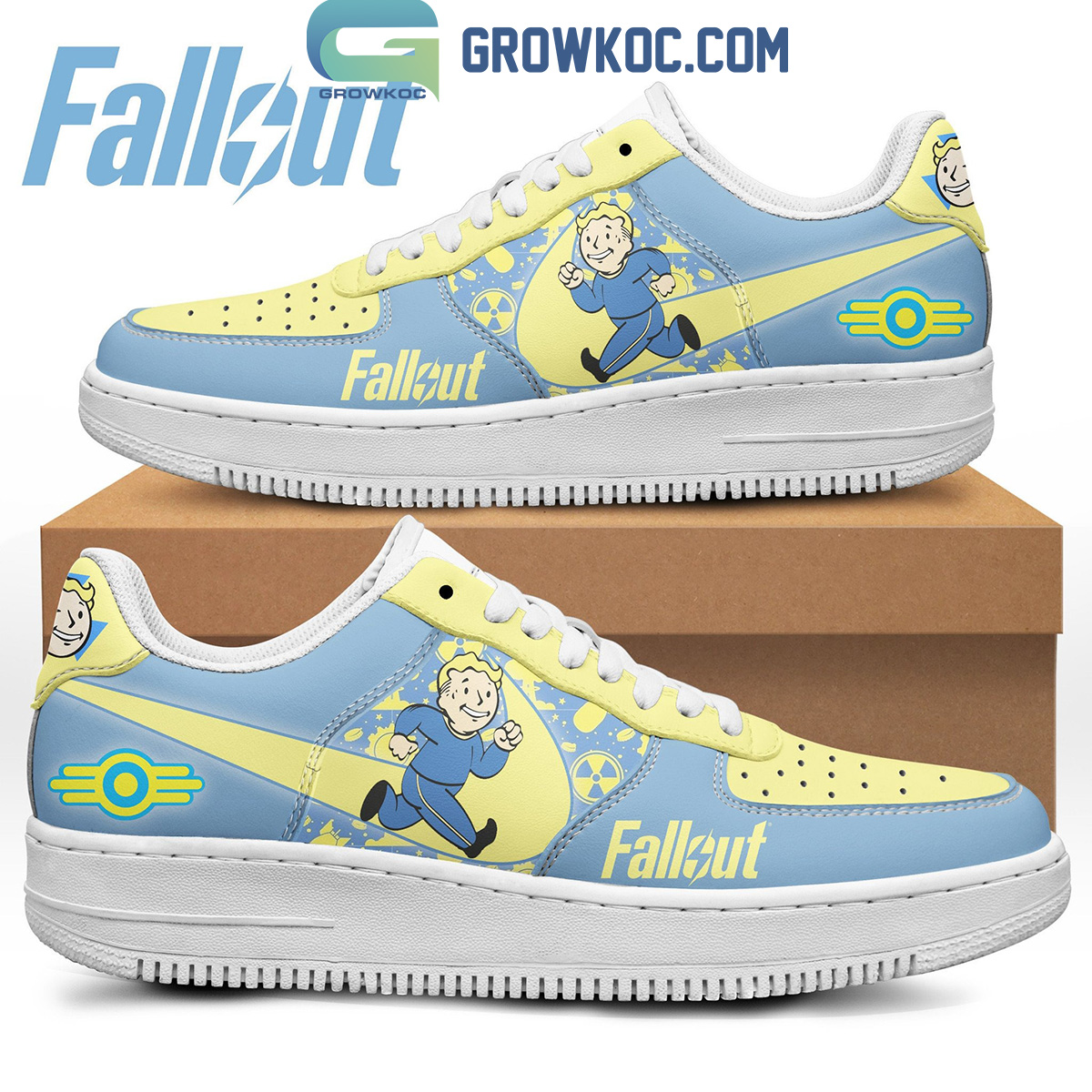 Fallout Vault Boy Fan Air Force 1 Shoes2B1 cp9ph
