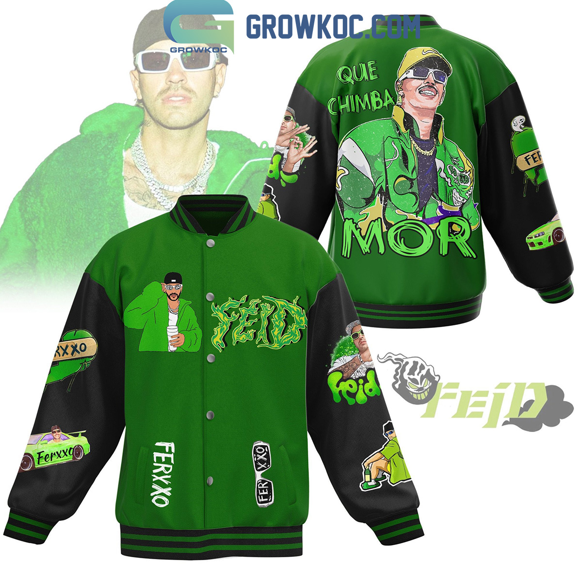 Feid Feliz Cumpleanos Ferxxo Que Chimba Mor Baseball Jacket2B1 jWgtj