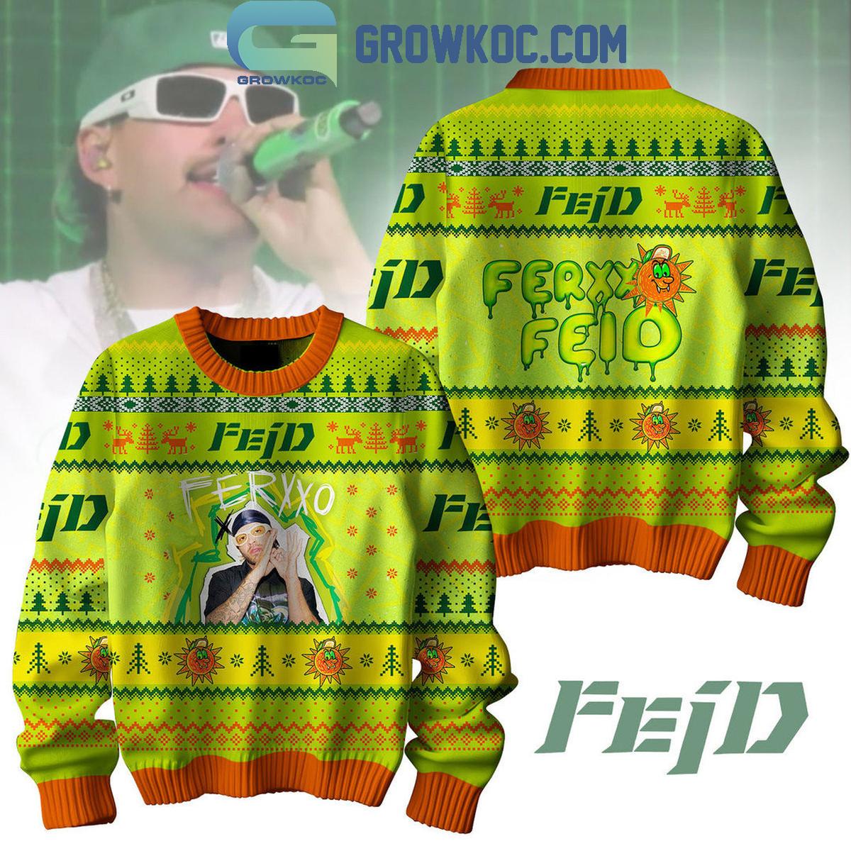 Feid Ferxxo Feid Feliz Navidad 2024 Christmas Ugly Sweater 1 H5fIt