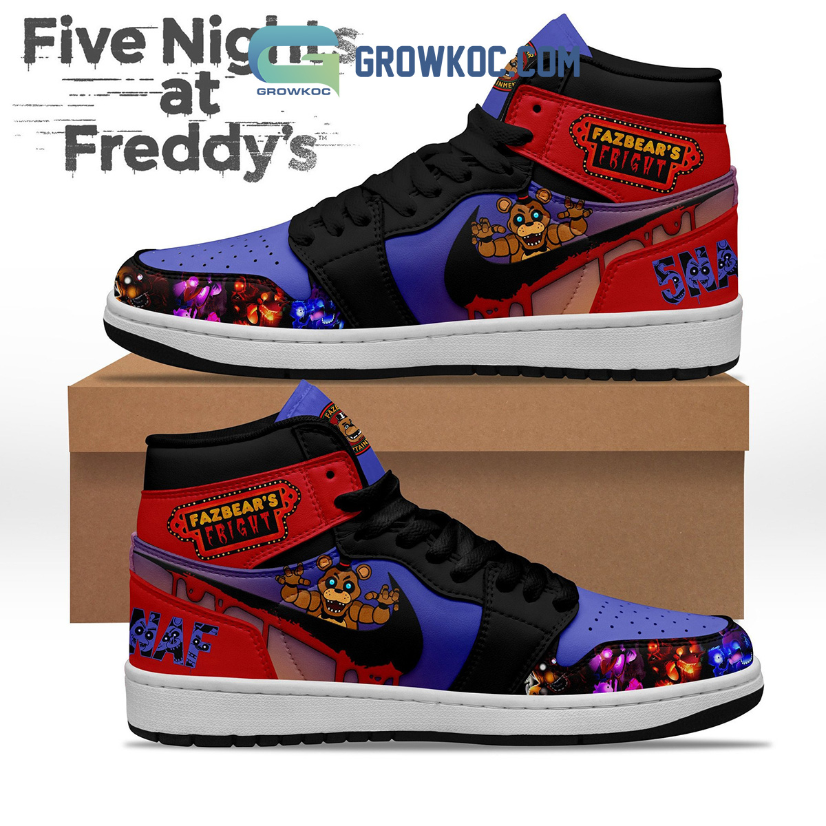 Five Night At Freddys Air Jordan 1 Shoe2B1 cssaO